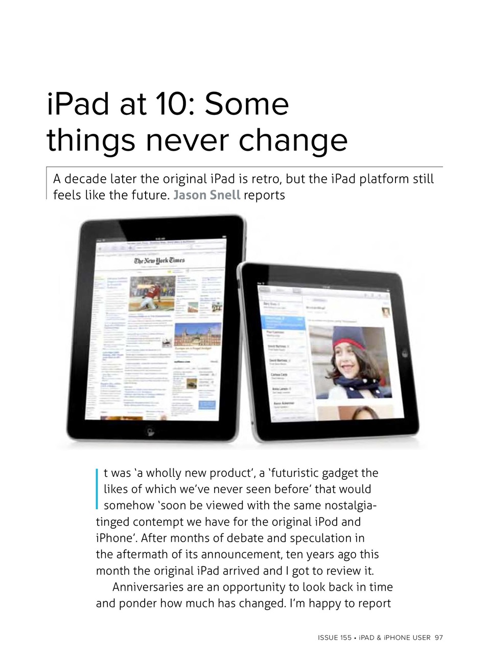 iPad and iPhone User Preview Pages