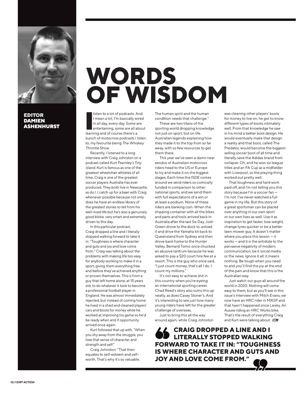 Dirt Action Preview Pages