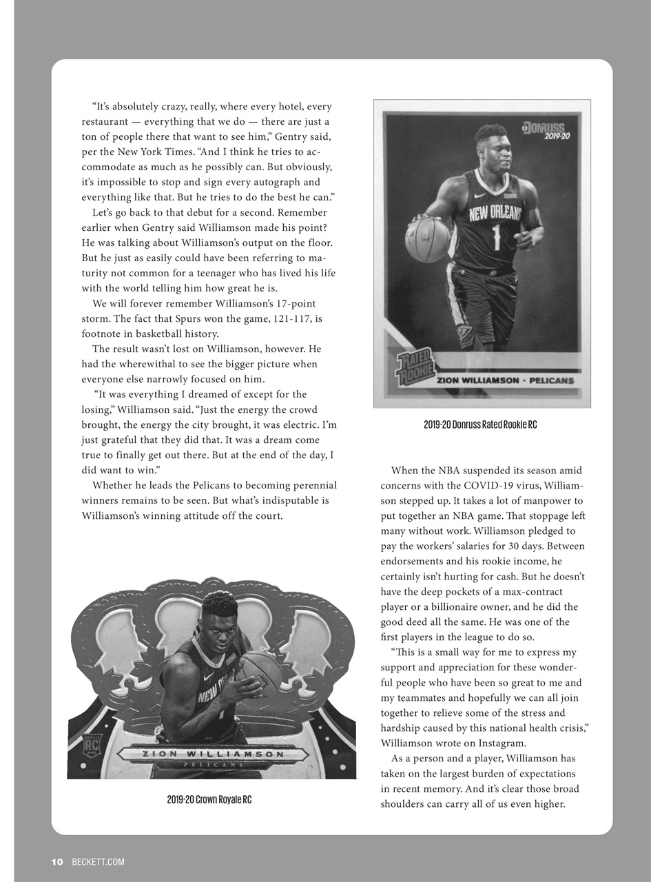 Beckett Basketball Magazine Preview Pages