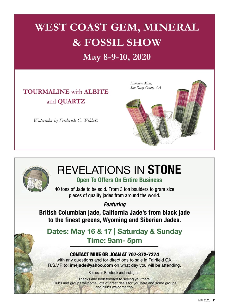 Rock&Gem Magazine Preview Pages