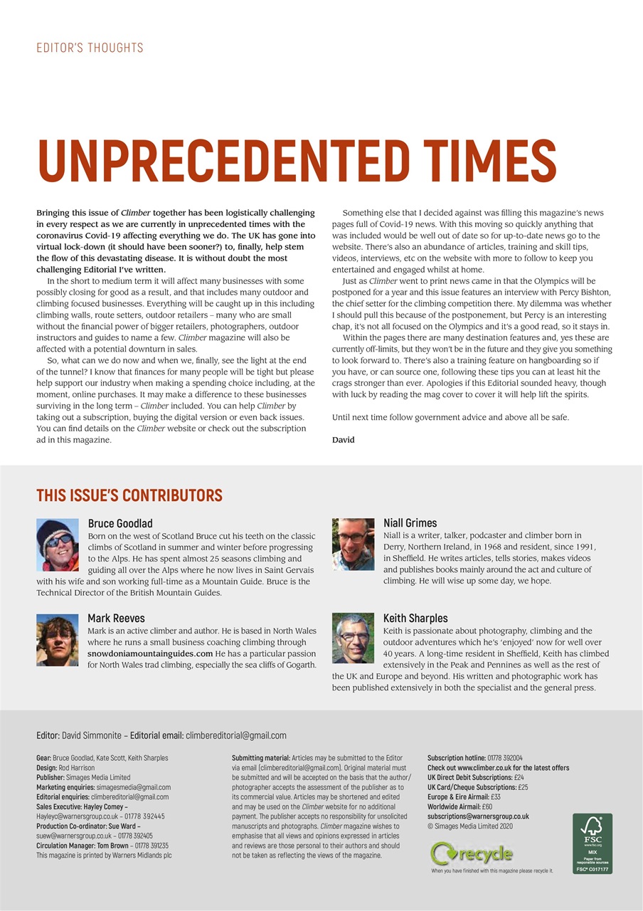 Climber Preview Pages