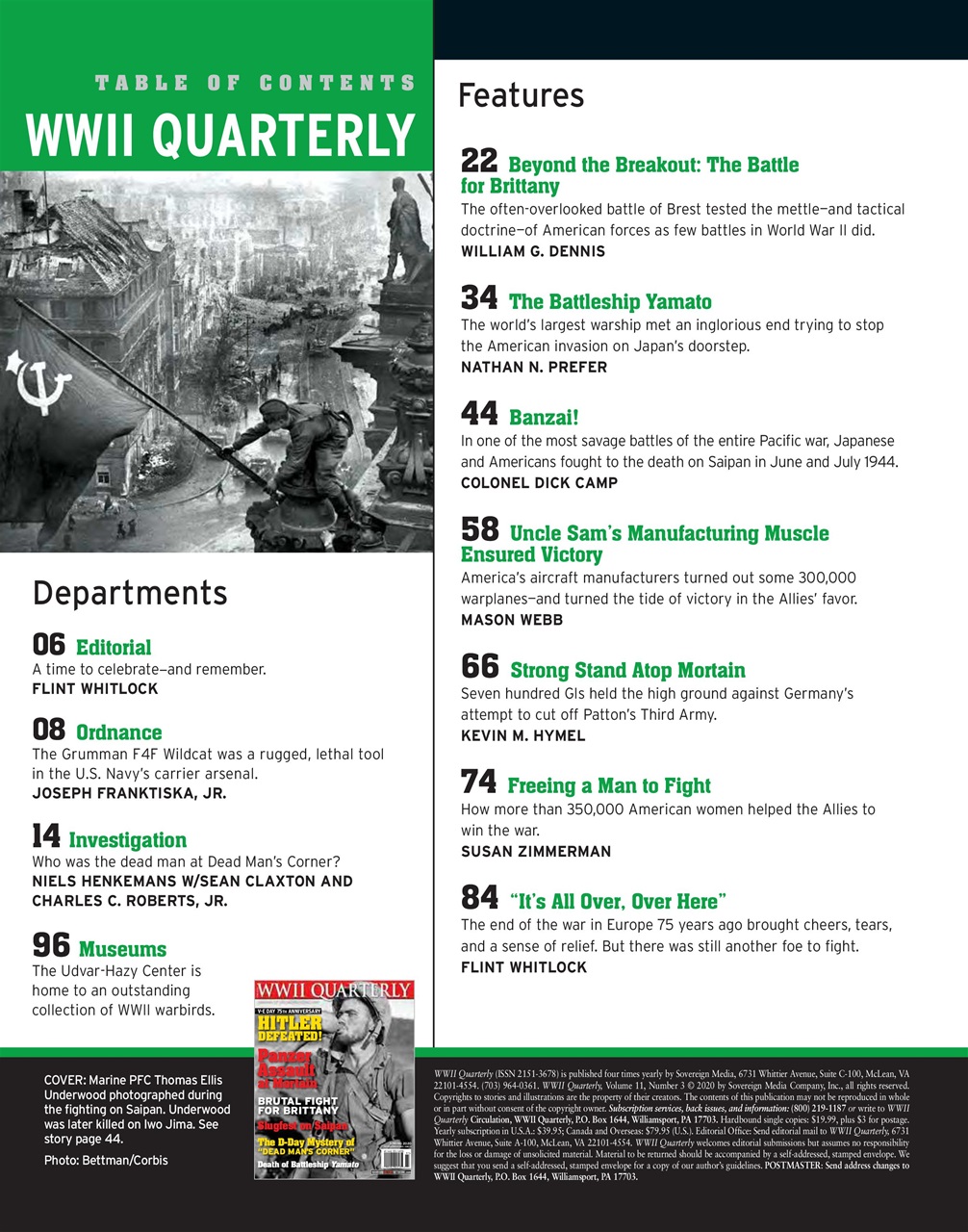 WWII Quarterly Preview Pages