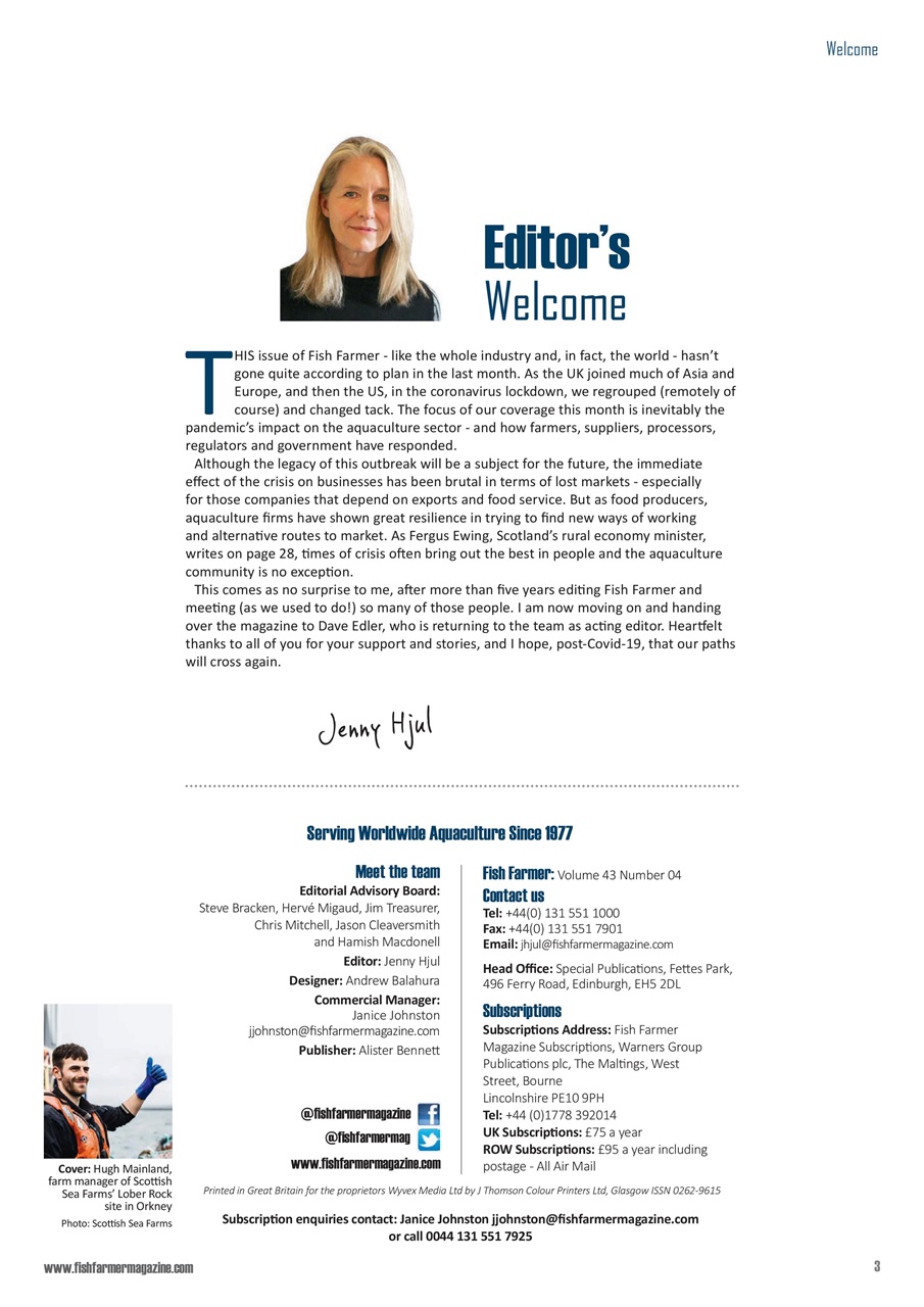 Fish Farmer Magazine Preview Pages