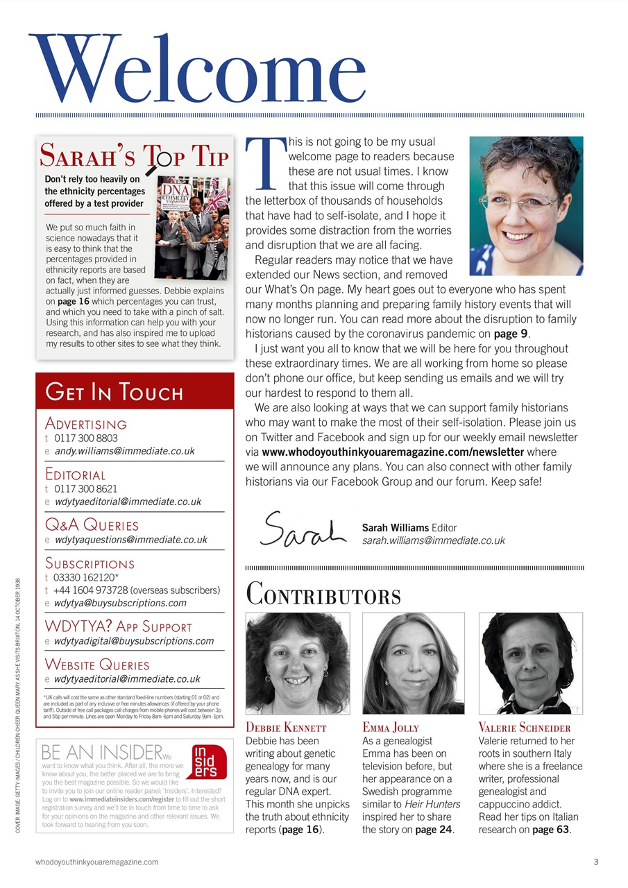 Who Do You Think You Are? Preview Pages