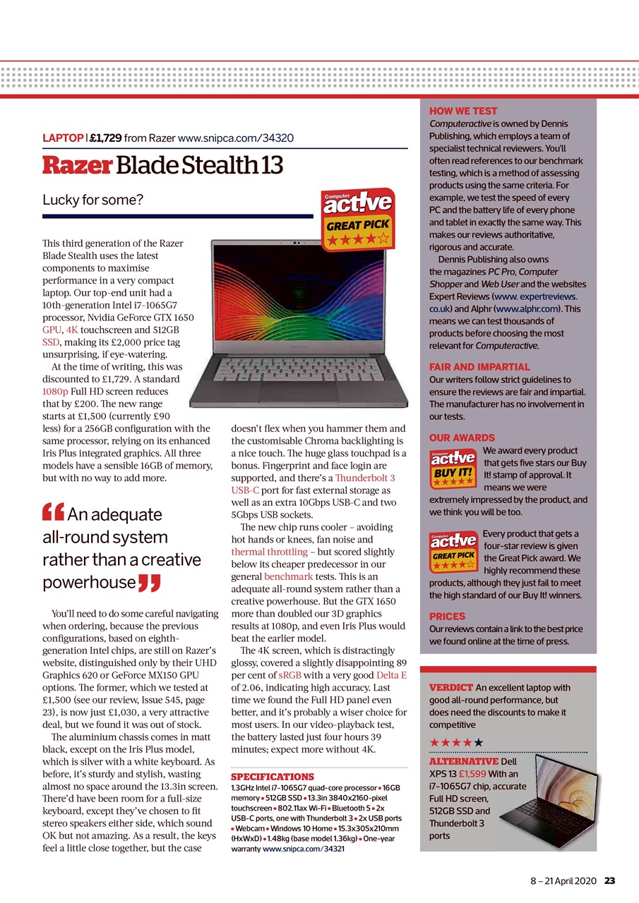 Computer Active Preview Pages