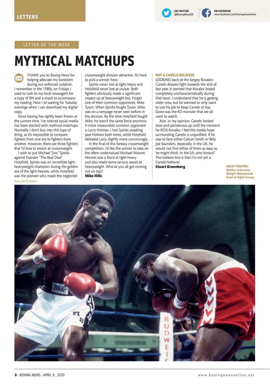 Boxing News Preview Pages