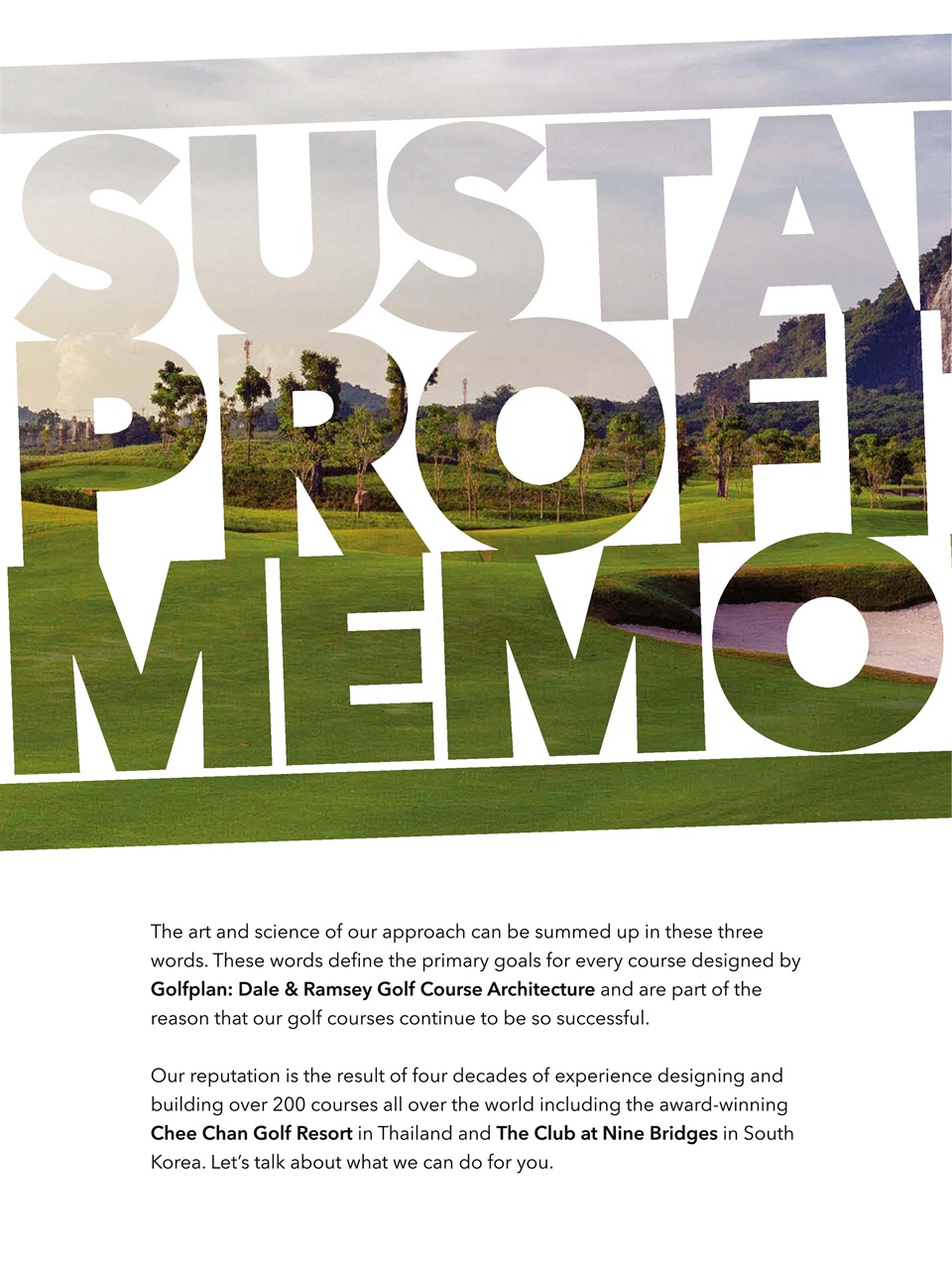 Golf Course Architecture Preview Pages