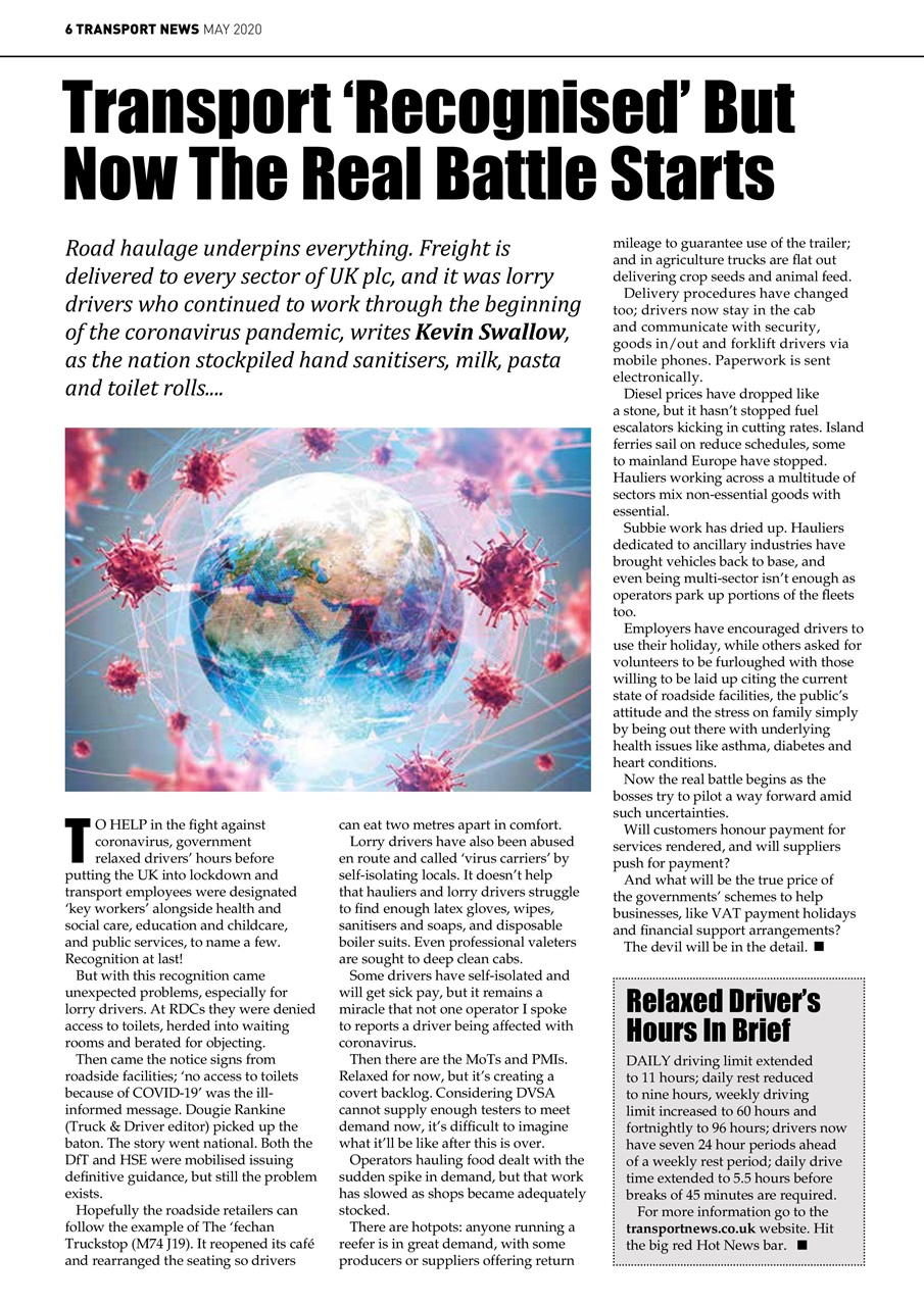 Transport News Preview Pages
