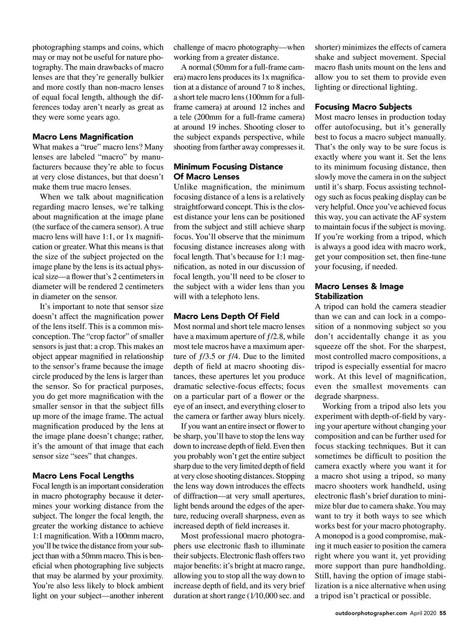 Outdoor Photographer Preview Pages