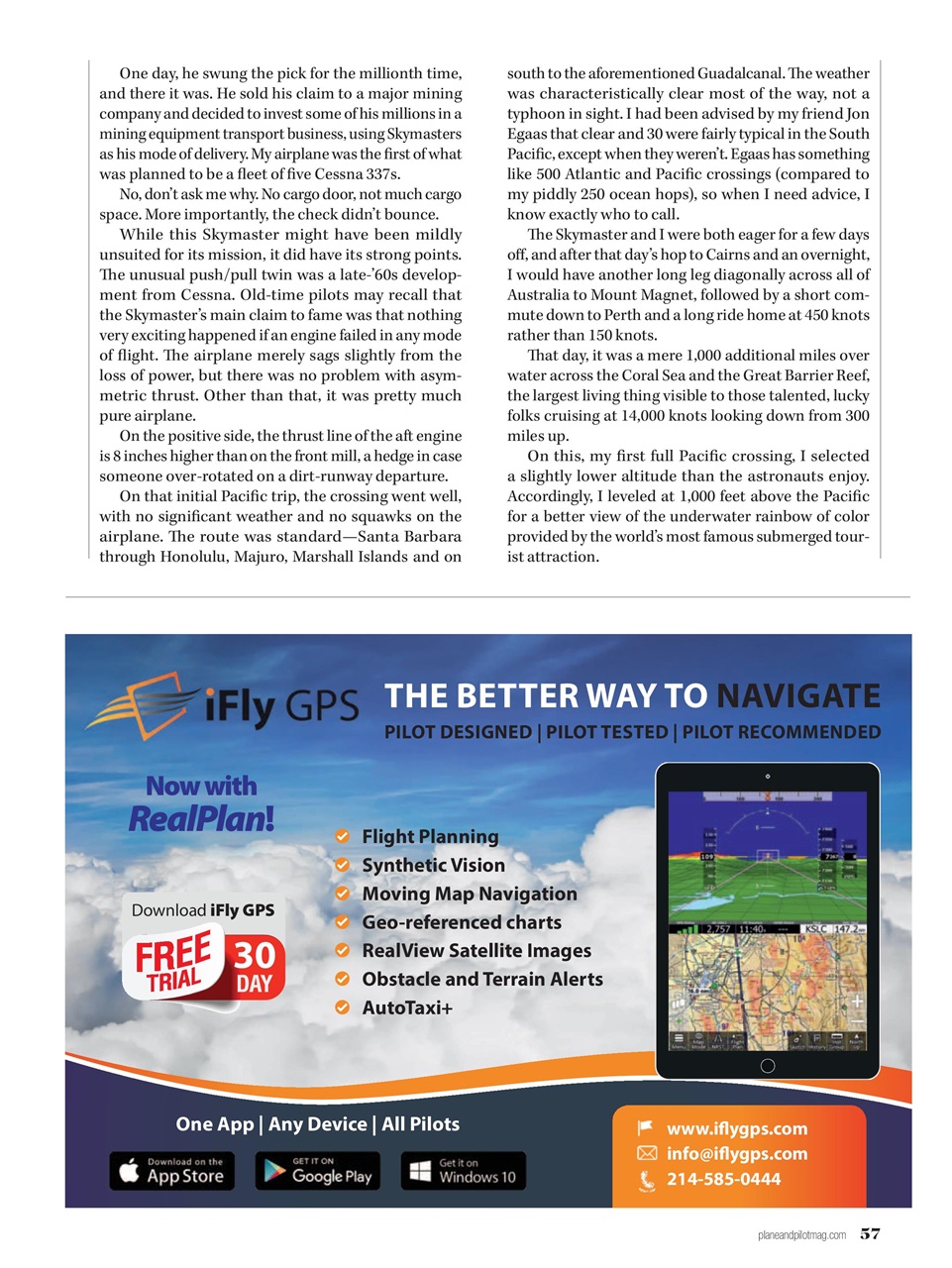 Plane & Pilot Preview Pages