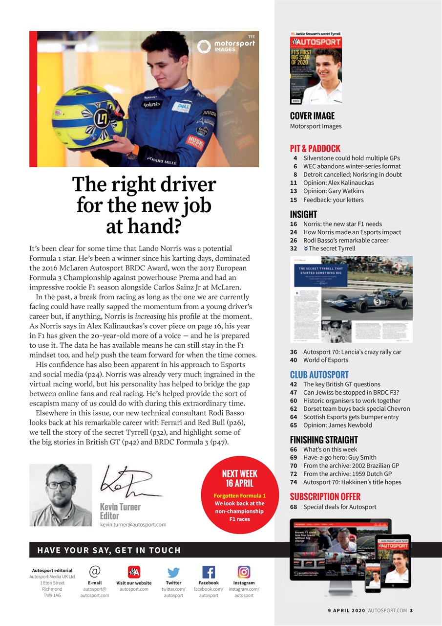 Autosport Preview Pages