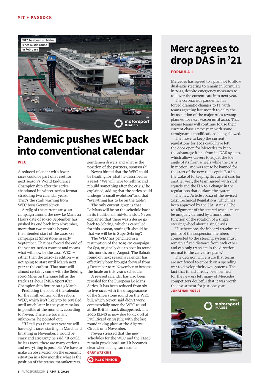 Autosport Preview Pages