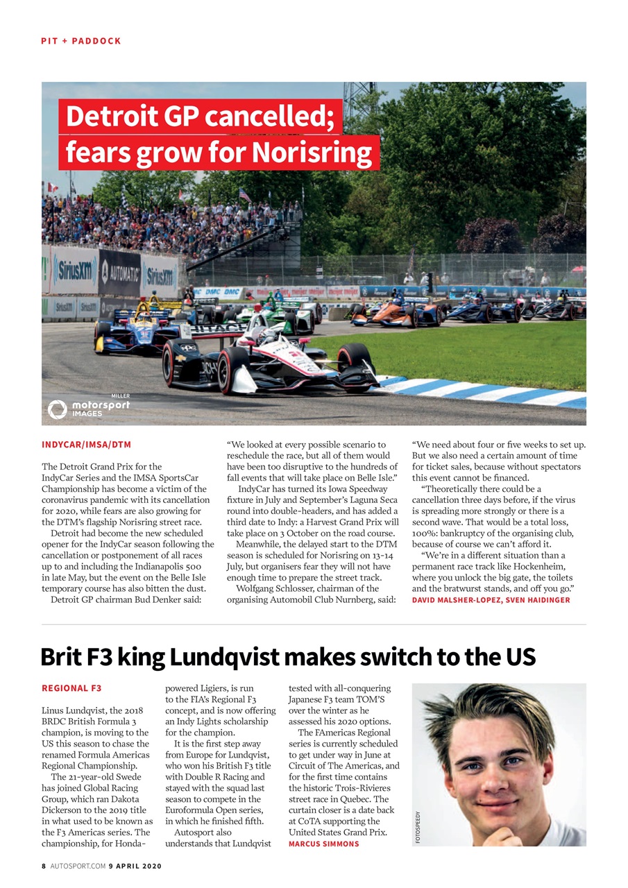Autosport Preview Pages
