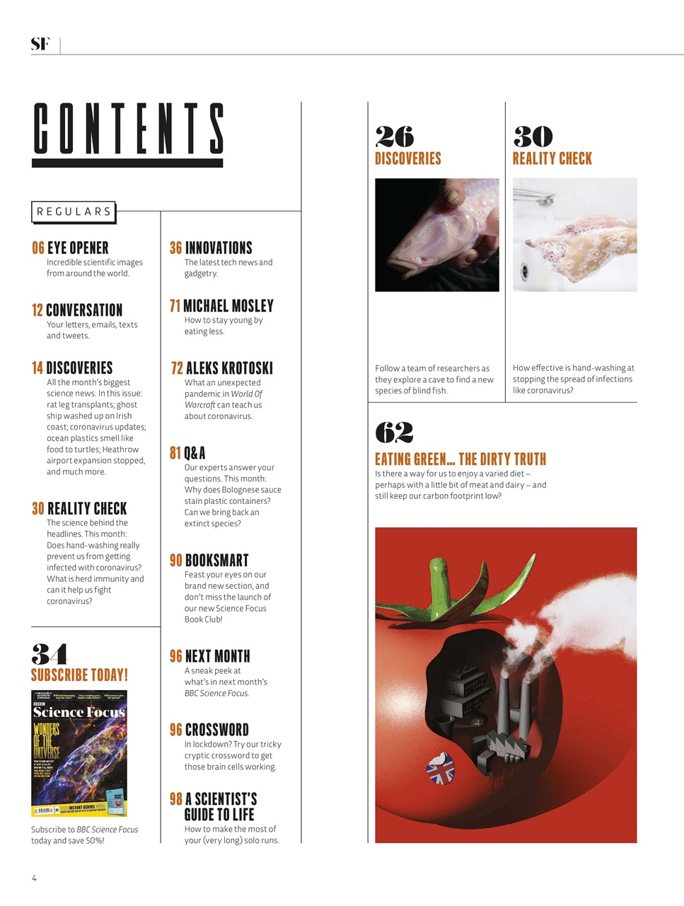 BBC Science Focus Magazine Preview Pages