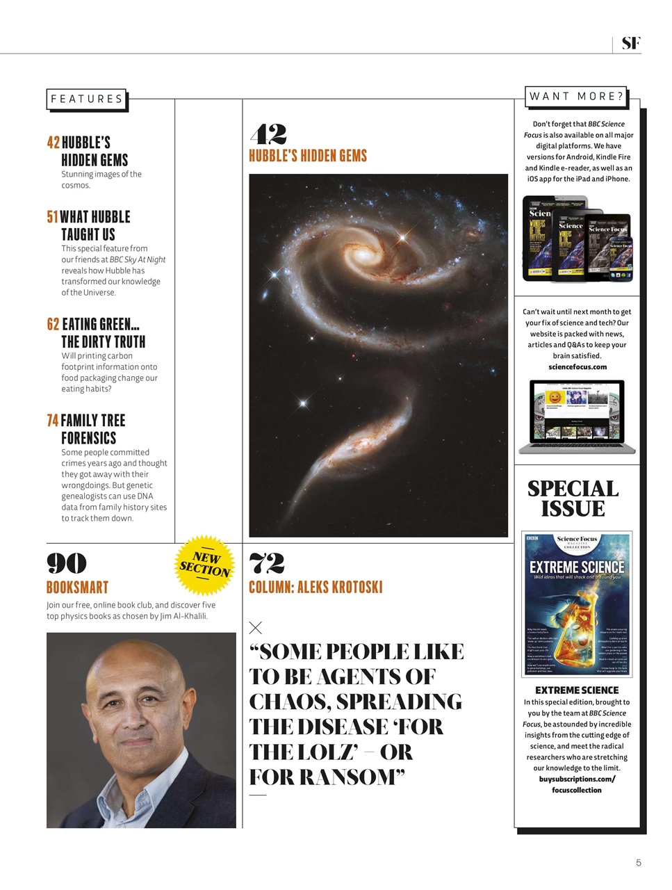BBC Science Focus Magazine Preview Pages