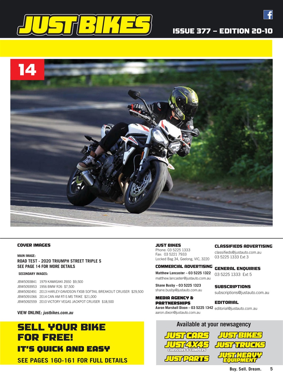 JUST BIKES Preview Pages