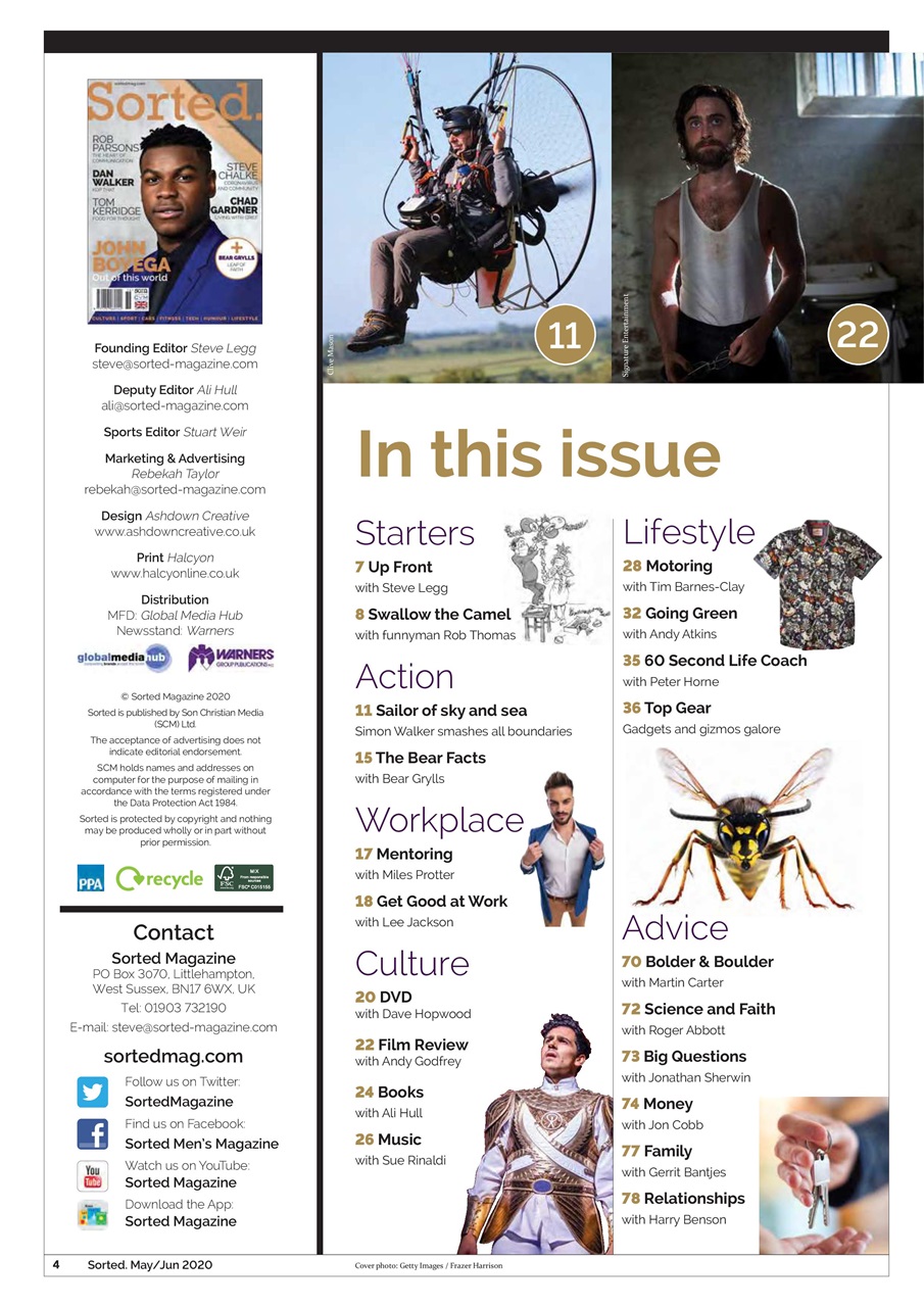 Sorted Magazine – The men's mag with morals Preview Pages