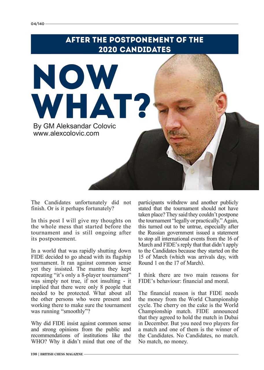 British Chess Magazine Preview Pages