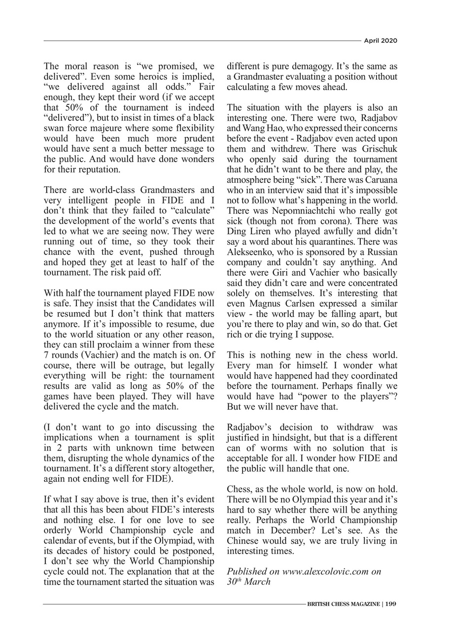 British Chess Magazine Preview Pages