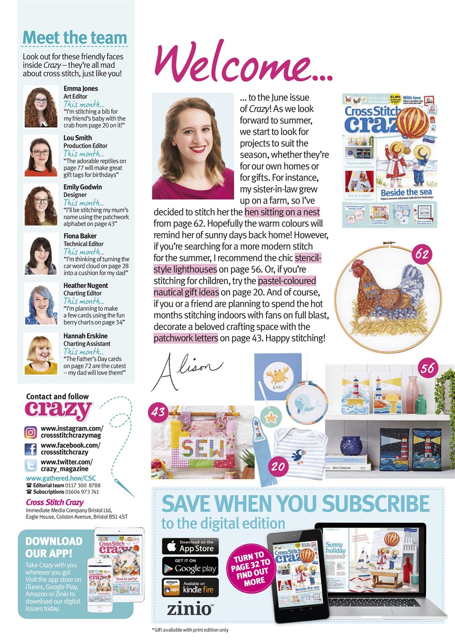 Cross Stitch Crazy Preview Pages