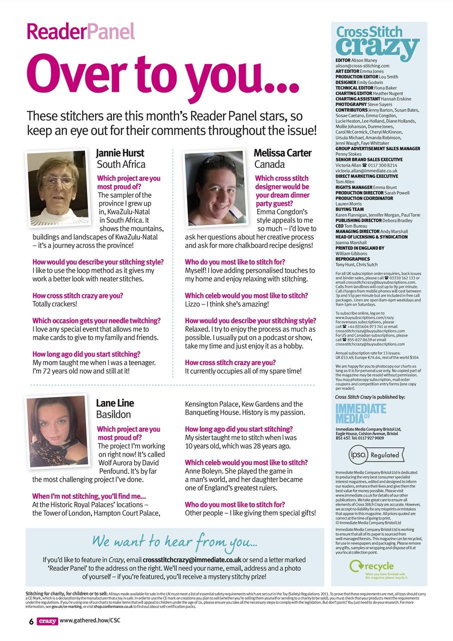 Cross Stitch Crazy Preview Pages