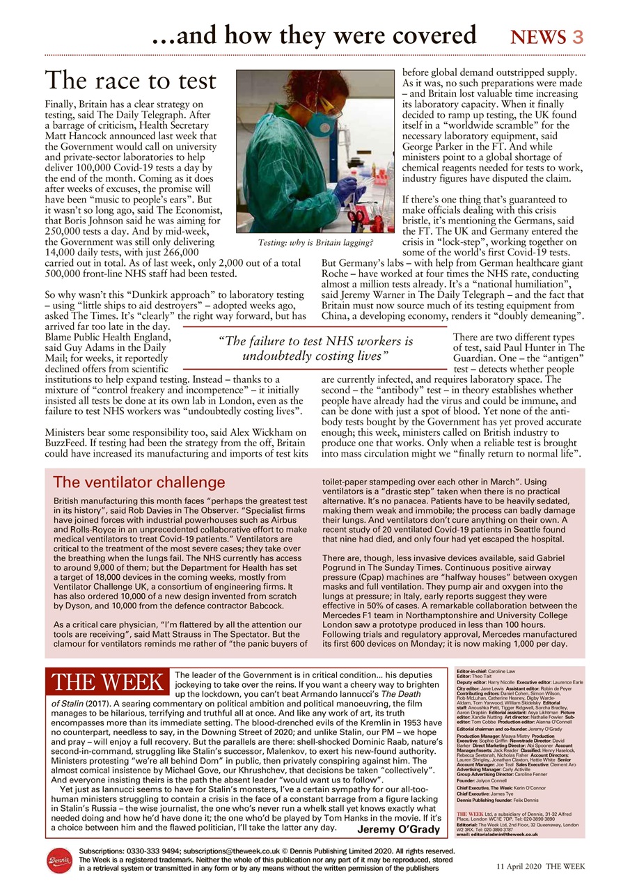 The Week Preview Pages