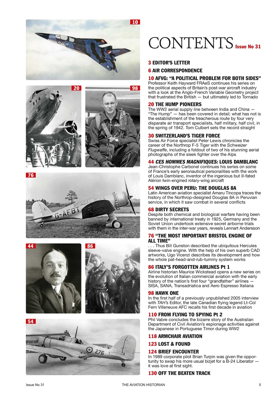 The Aviation Historian Magazine Preview Pages