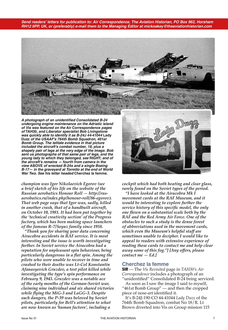 The Aviation Historian Magazine Preview Pages