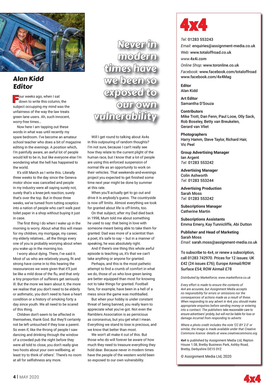 Overlander 4X4 Preview Pages