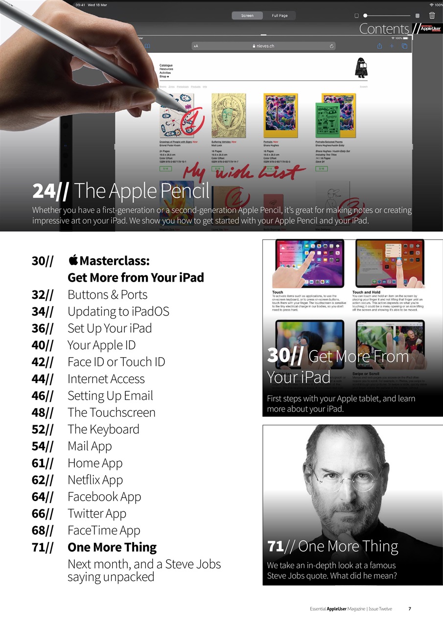 Essential Apple User Preview Pages