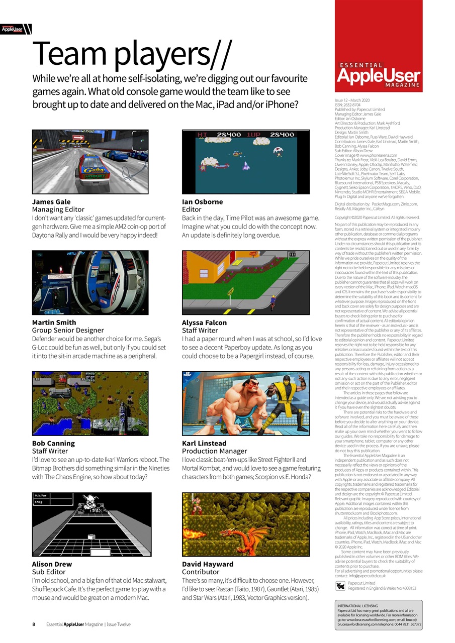 Essential Apple User Preview Pages