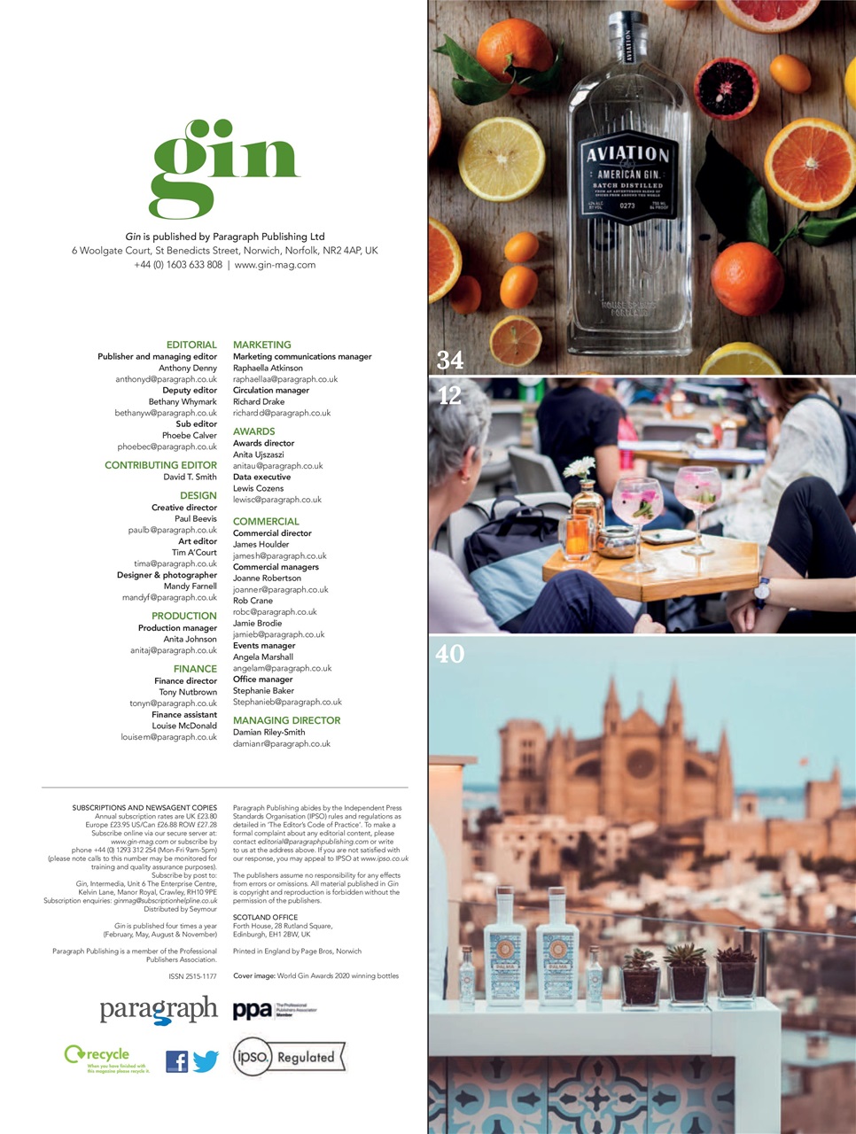 Gin Magazine Preview Pages