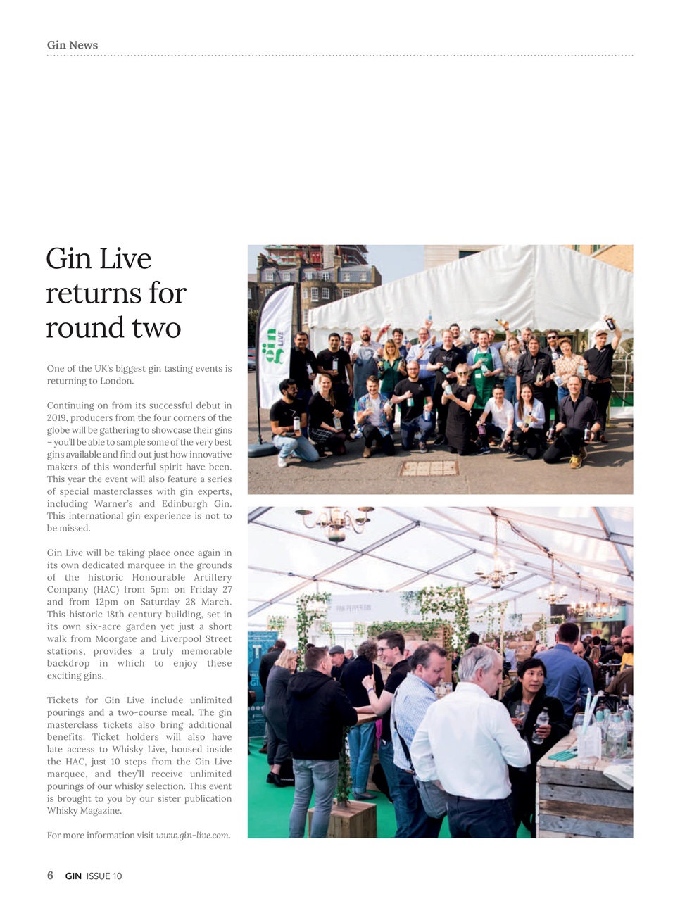 Gin Magazine Preview Pages