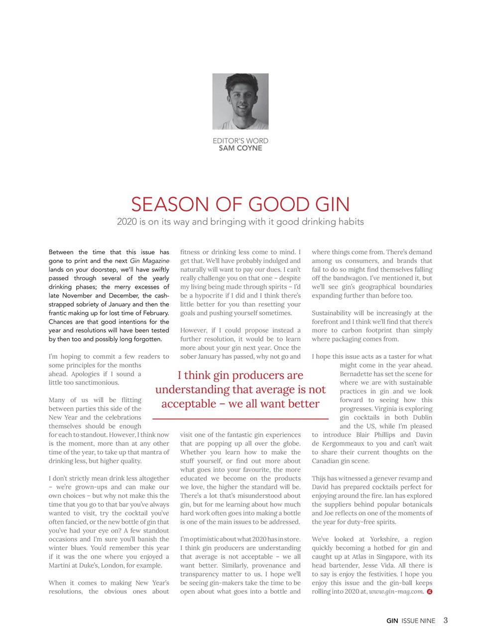 Gin Magazine Preview Pages