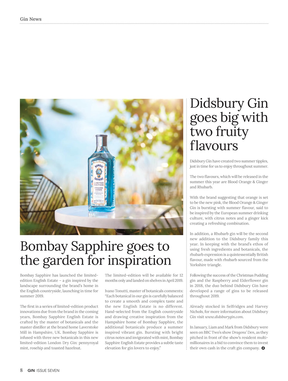 Gin Magazine Preview Pages