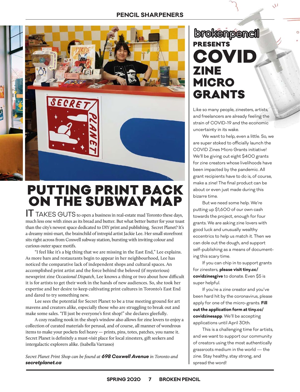 Broken Pencil Preview Pages