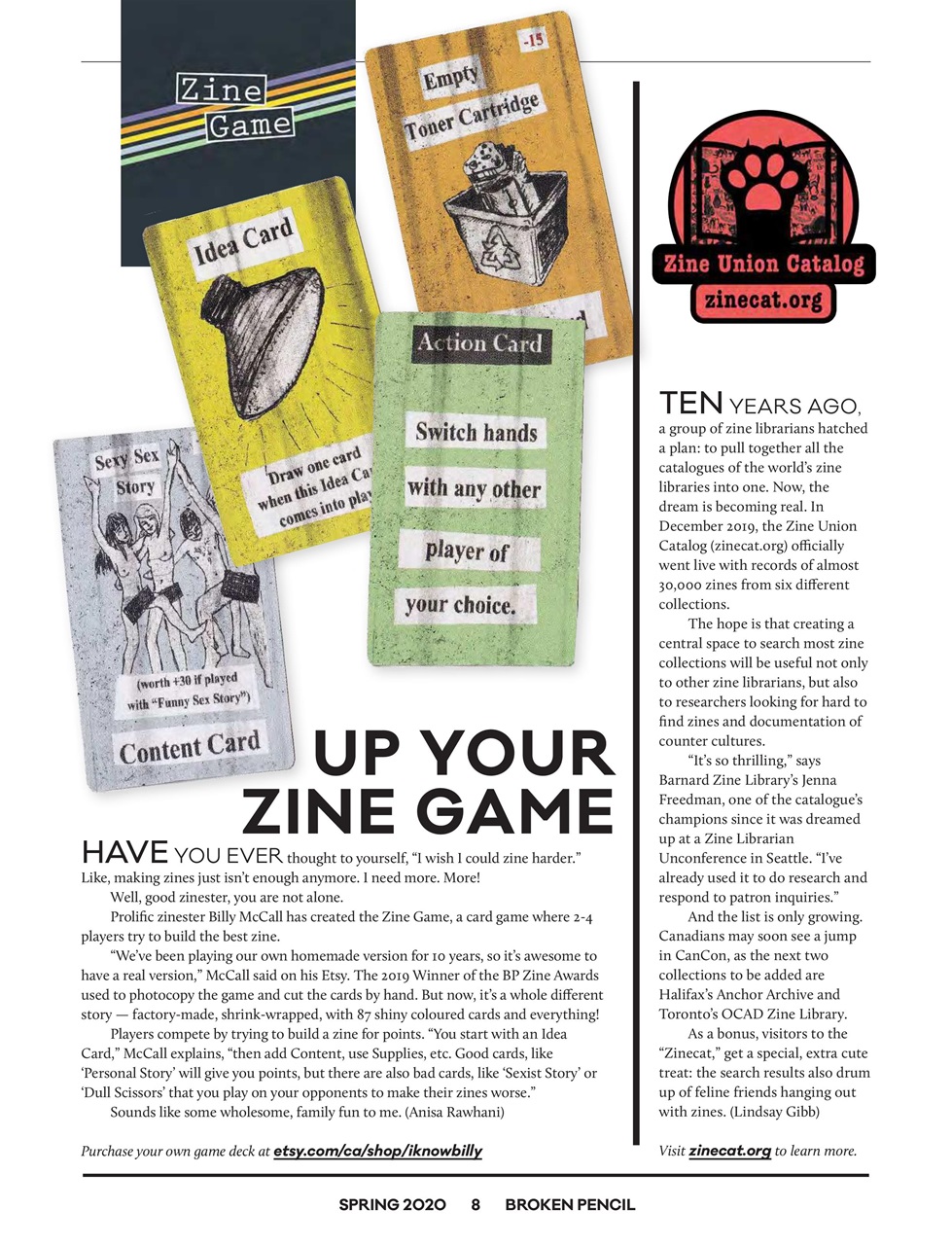 Broken Pencil Preview Pages