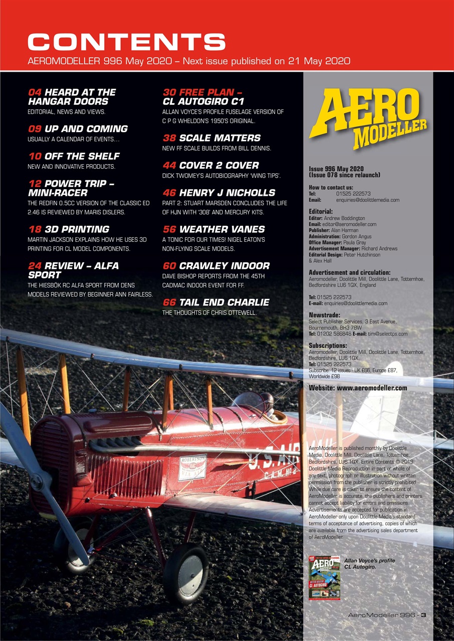 AeroModeller Preview Pages