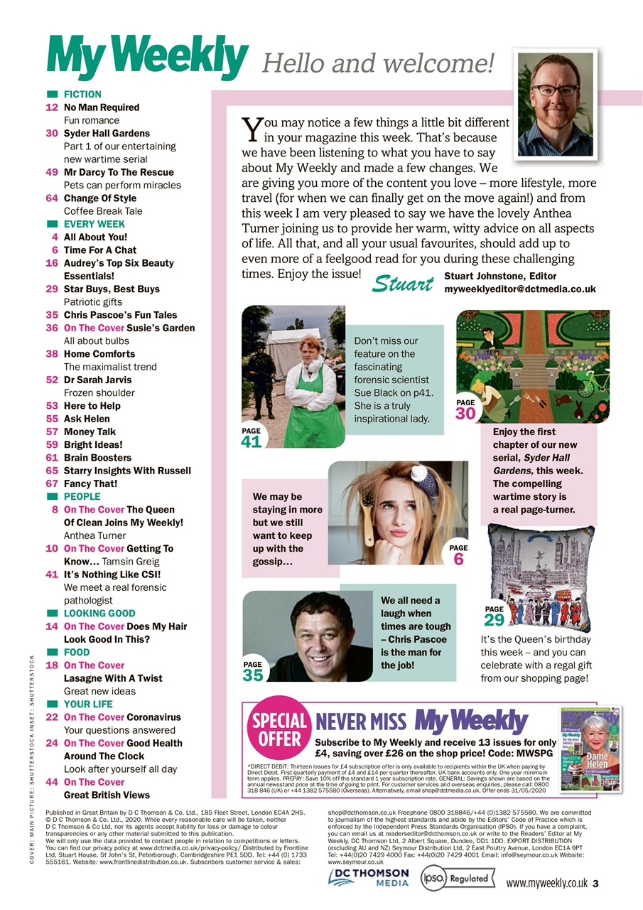 My Weekly Preview Pages