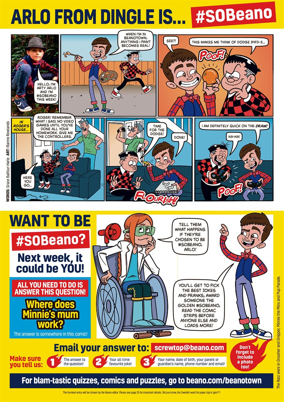 Beano Preview Pages