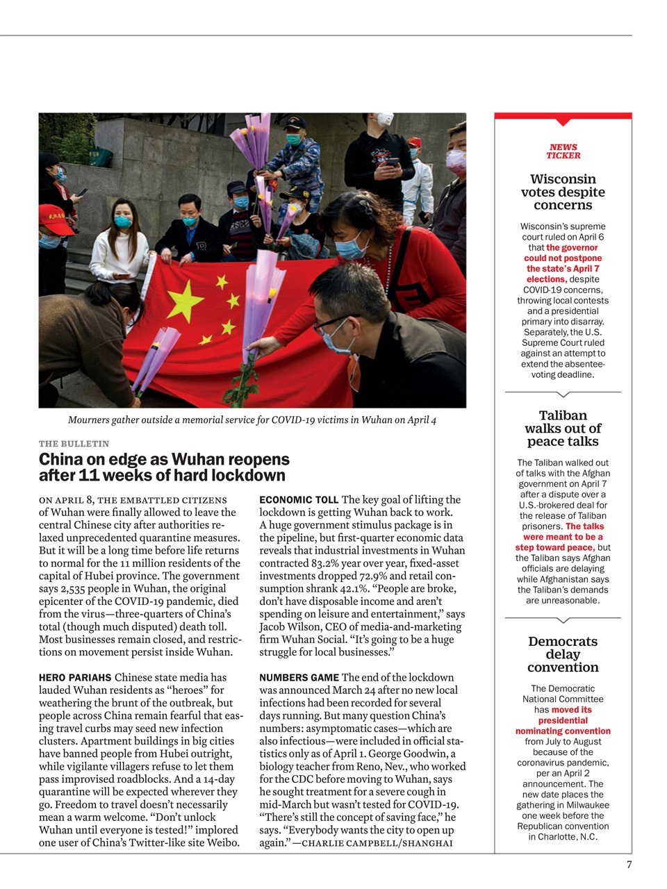 TIME Magazine Europe Preview Pages