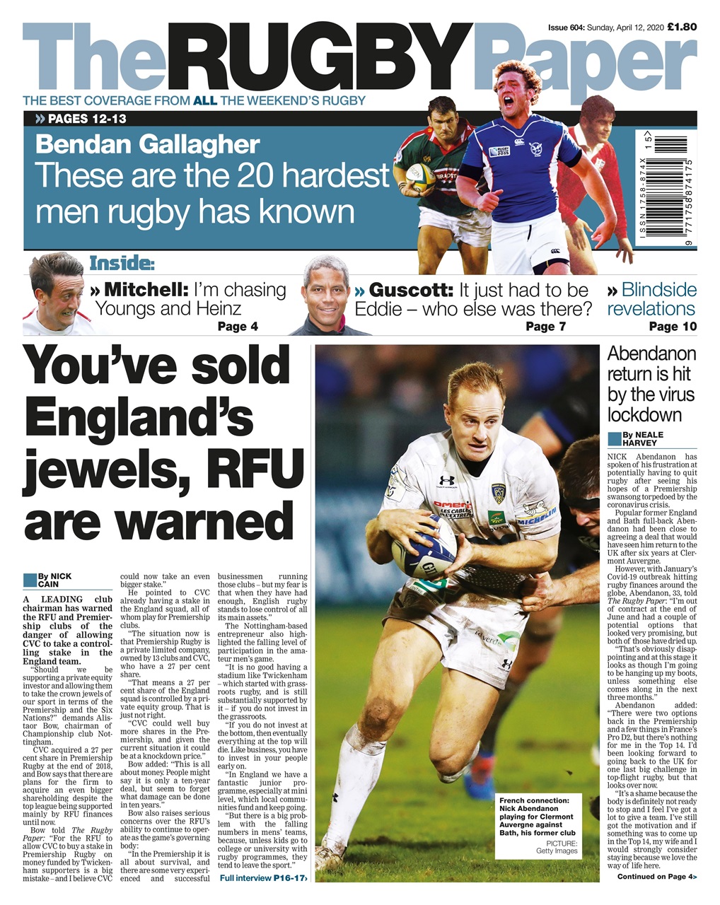 The Rugby Paper Preview Pages