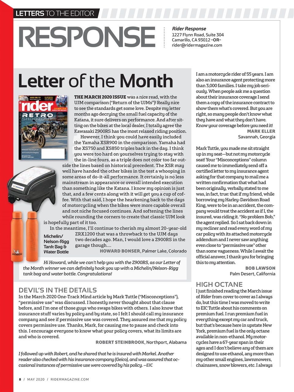 Rider Magazine Preview Pages