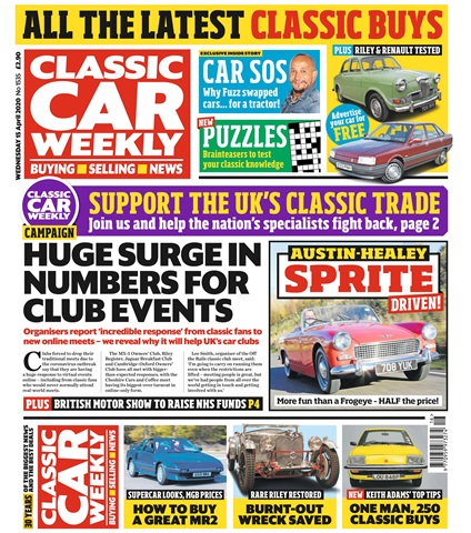 Classic Car Weekly issue 15 April 2020