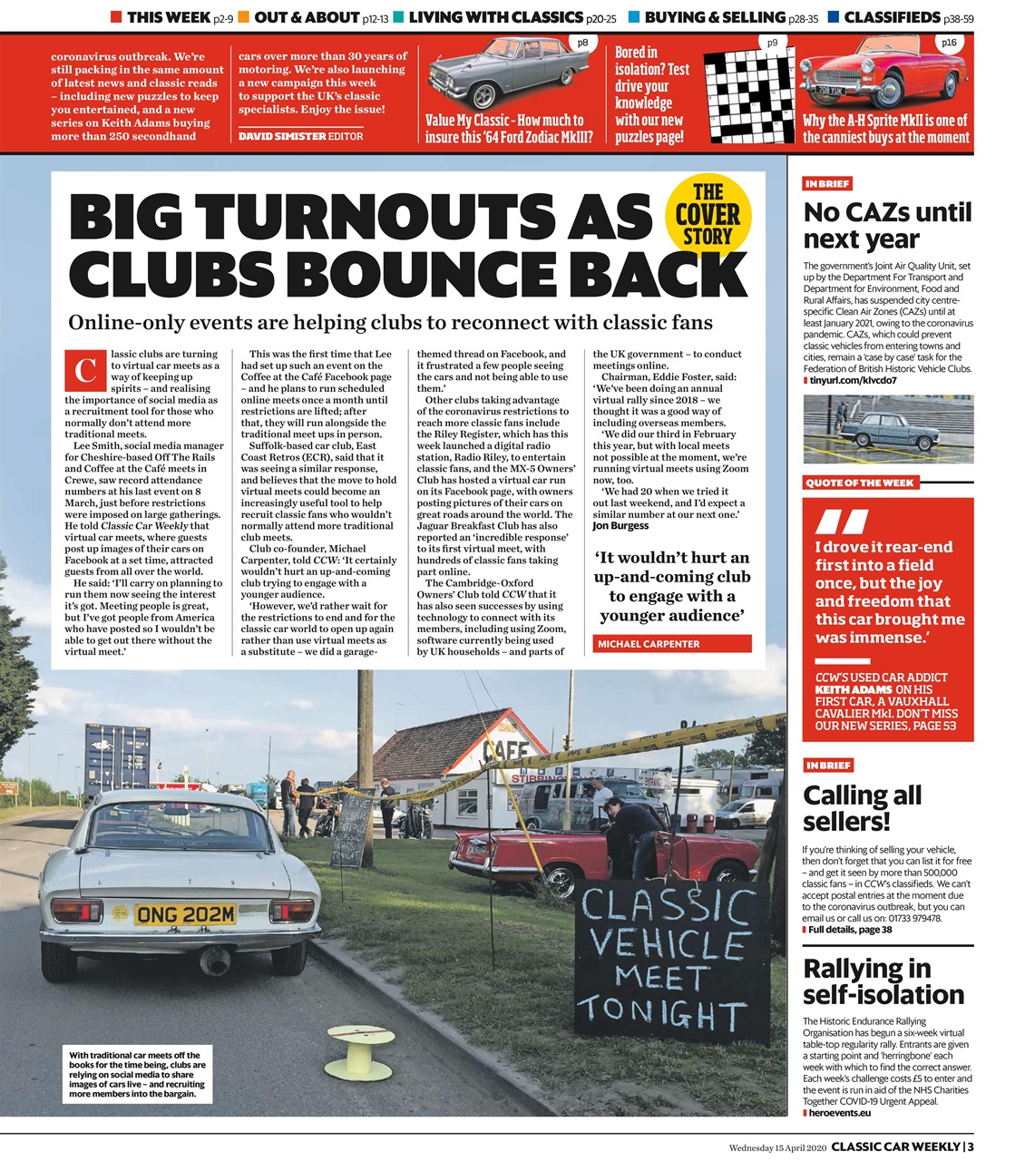 Classic Car Weekly Preview Pages
