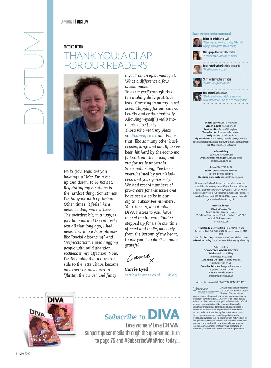 DIVA Magazine Preview Pages