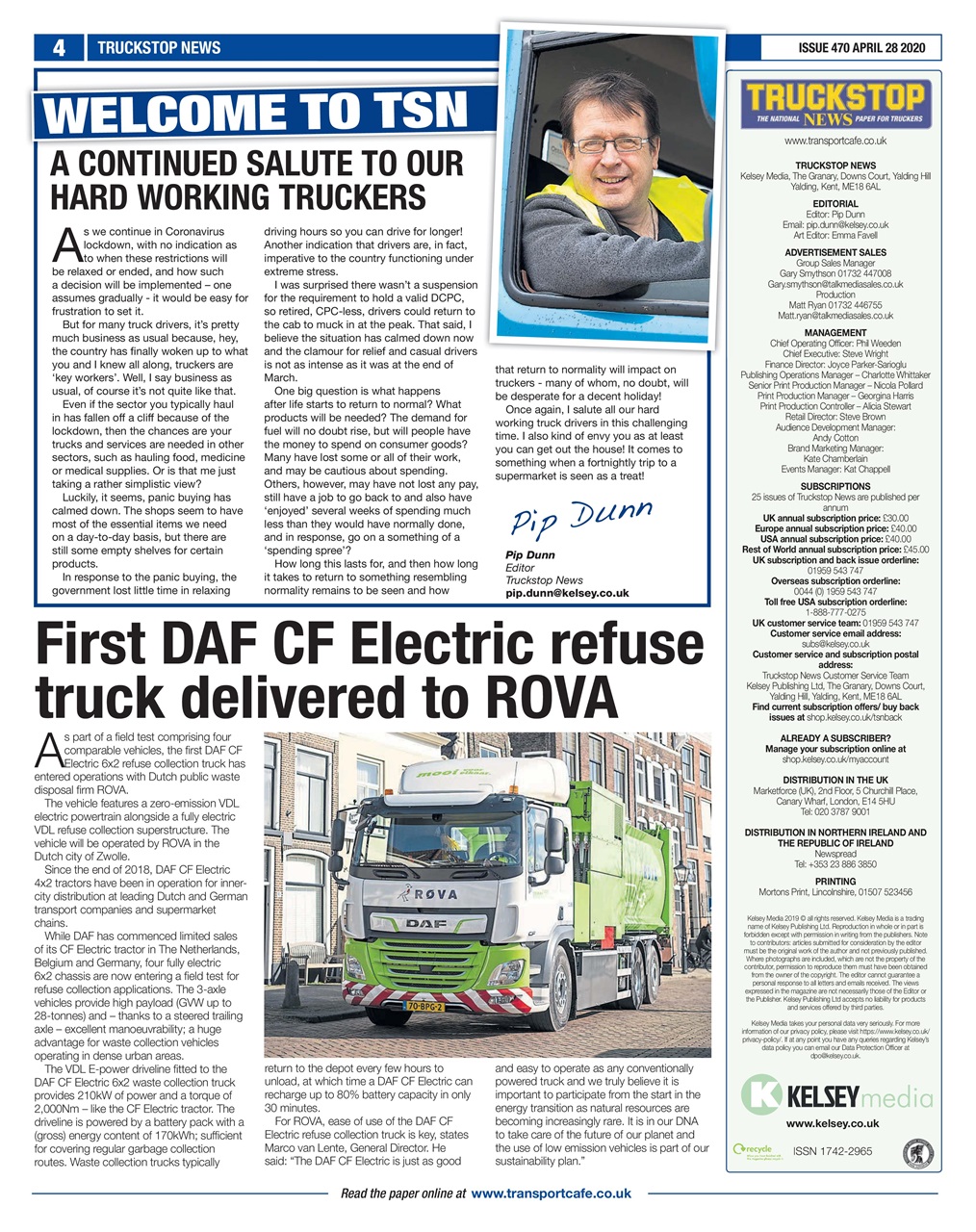 Truckstop News Preview Pages