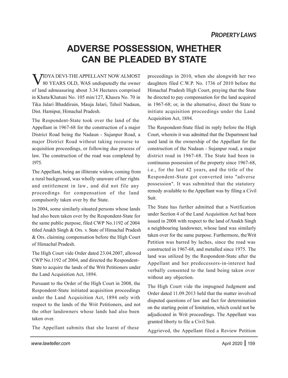 Lawteller – A Legal Awareness Magazine Preview Pages