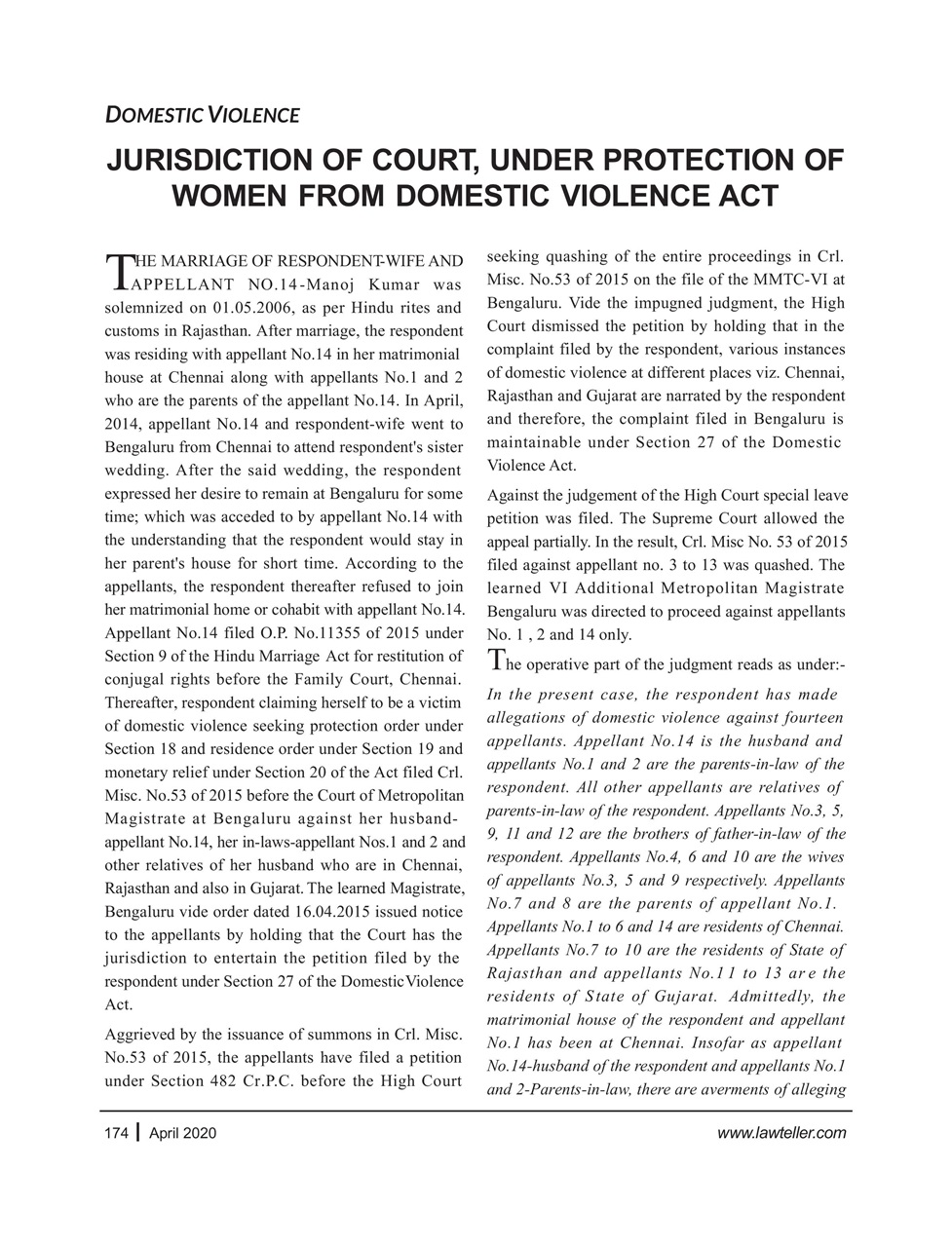 Lawteller – A Legal Awareness Magazine Preview Pages