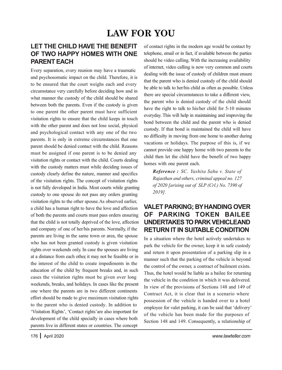 Lawteller – A Legal Awareness Magazine Preview Pages